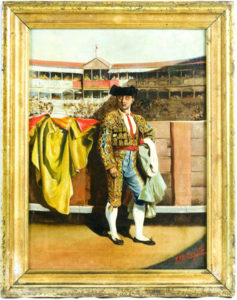 L. CHACÓN (Siglo XIX). Óleo sobre lienzo. “Torero”