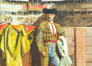 L. CHACÓN (Siglo XIX). Óleo sobre lienzo. “Torero”