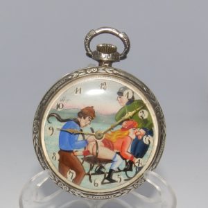 LANCO - Reloj Suizo Erótico de Bolsillo - Circa 1920