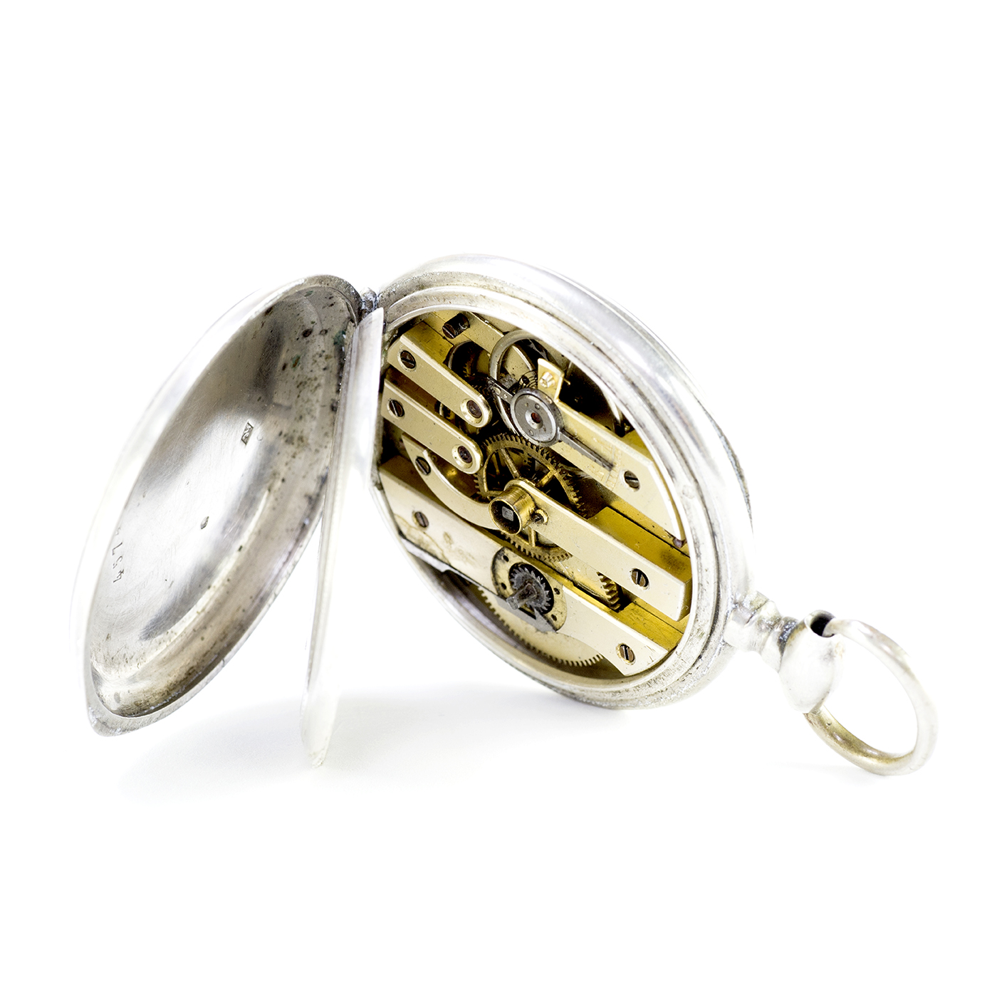 LANDIECH. Reloj de Bolsillo, Lepine. Marennes, Francia, Ca. 1890 LANDIECH. Reloj de Bolsillo, Lepine. Marennes, Francia, Ca. 1890