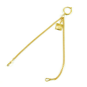 Leontina antigua. Terminal cadena para reloj de bolsillo.