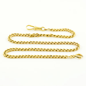 Leontina Antigua, Terminal-Cadena para reloj de Bolsillo. Oro 18k.