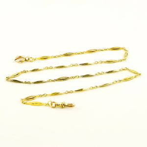 Leontina Antigua, Terminal-Cadena para reloj de Bolsillo. Oro 18k.