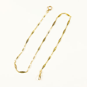 Leontina Antigua, Terminal-Cadena para reloj de Bolsillo. Oro 18k.