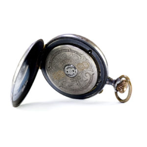 (Licencia Hebdomas). Reloj de Bolsillo, Lepine, remontoir, Ocho días Cuerda. Suiza, ca. 1900