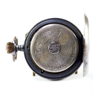 (Licencia Hebdomas). Reloj de Bolsillo, Lepine, remontoir, Ocho días Cuerda. Suiza, ca. 1900