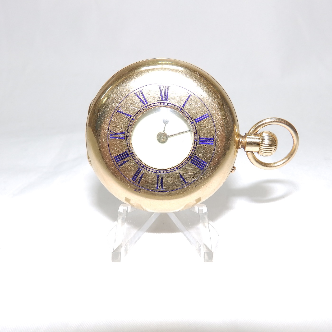 Lister & Sons, Newcastle. Reloj de Bolsillo para señora, media saboneta, remontoir. Ca. 1840