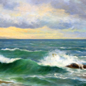 LOLA GÓMEZ GIL. Óleo sobre lienzo. "Marina".
