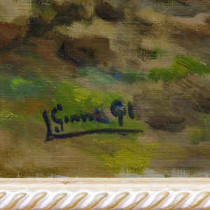 LOLA GÓMEZ GIL. Óleo sobre lienzo. "Marina".