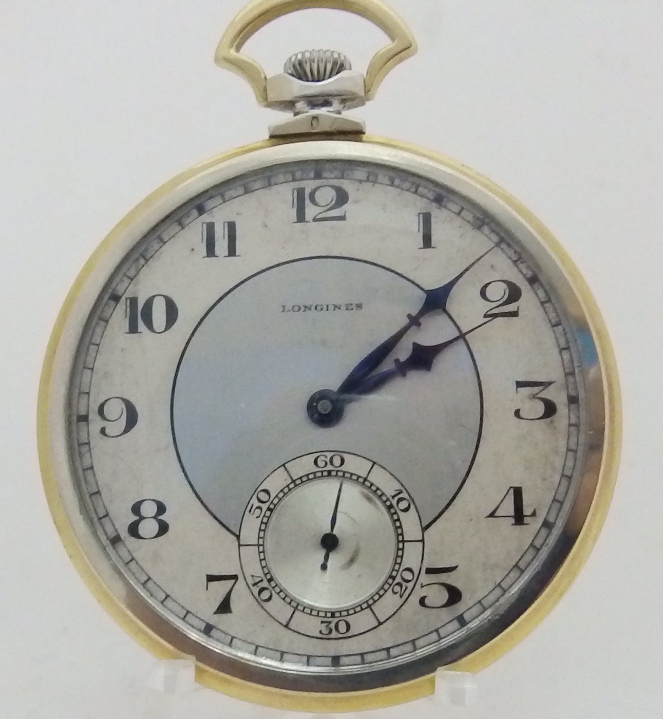 Longines. Reloj de bolsillo de caballero, Lepine y Remontoir. Circa, 1922.