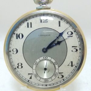 Longines. Reloj de bolsillo de caballero, Lepine y Remontoir. Circa, 1922.