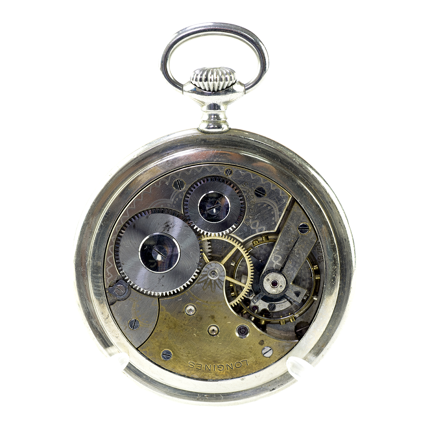 Longines. Reloj de bolsillo, lepine y remontoir. Suiza, 1920. Longines. Reloj de bolsillo, lepine y remontoir. Suiza, 1920.
