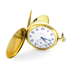 Longines. Reloj de Bolsillo saboneta y remontoir. Año, 1926.