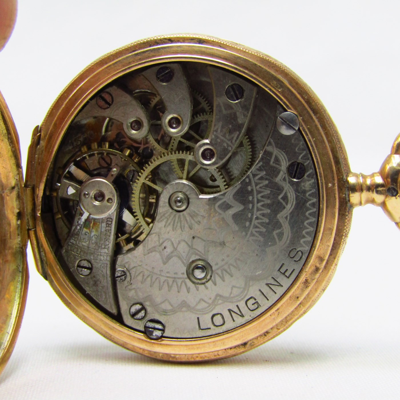 LONGINES. Reloj de colgar saboneta y remontoir. Suiza, ca. 1900. LONGINES. Reloj de colgar saboneta y remontoir. Suiza, ca. 1900.