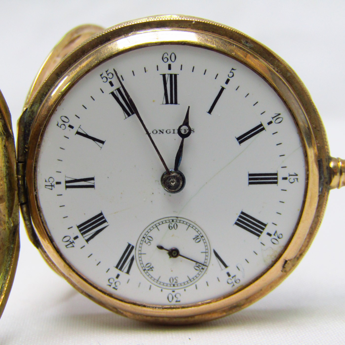 LONGINES. Reloj de colgar saboneta y remontoir. Suiza, ca. 1900. LONGINES. Reloj de colgar saboneta y remontoir. Suiza, ca. 1900.