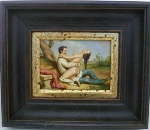 LOOS. Escena erótica, pareja practicando sexo. Escuela Centroeuropea.