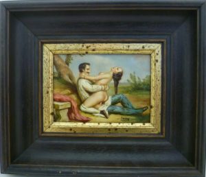 LOOS. Escena erótica, pareja practicando sexo. Escuela Centroeuropea.