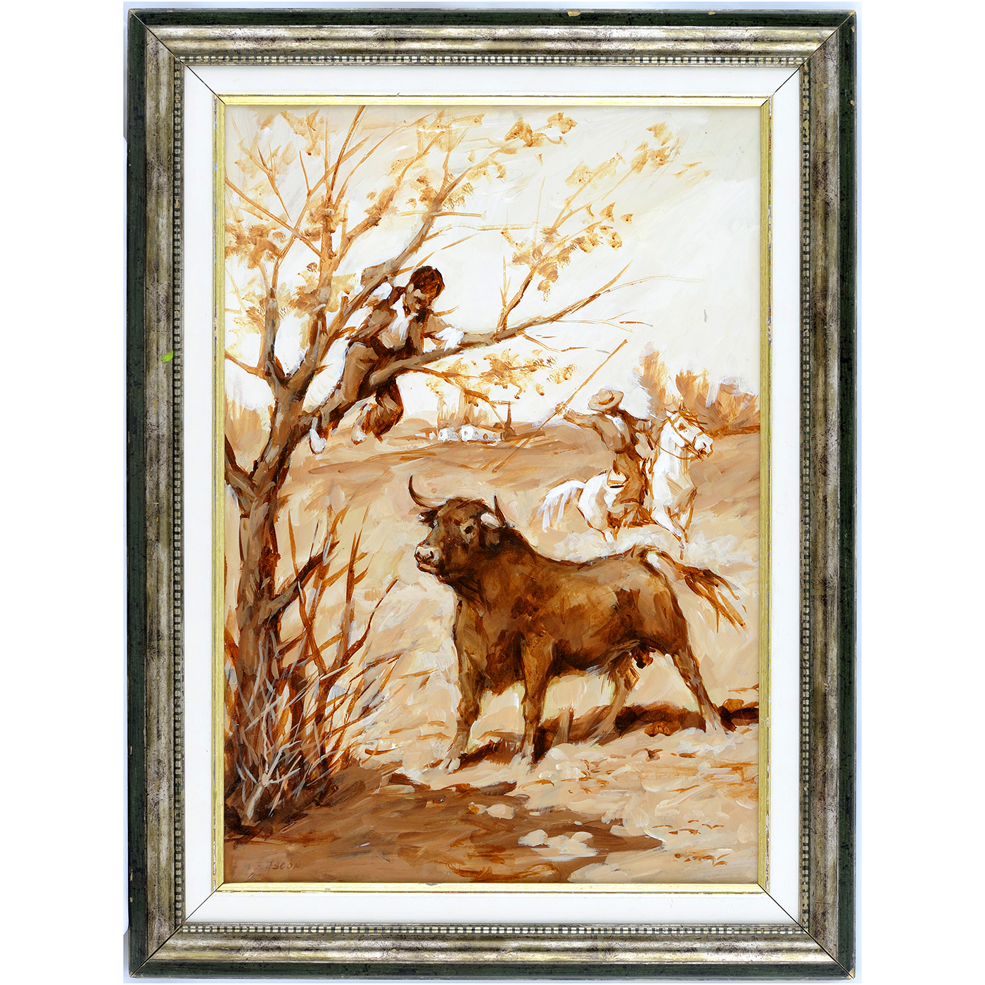 M. BASCÓN MOYANO. Óleo sobre tablet.