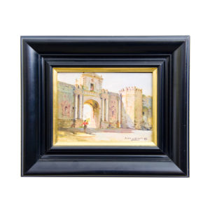 MANUEL FERNÁNDEZ. Óleo sobre tabla. "Puerta de Córdoba".