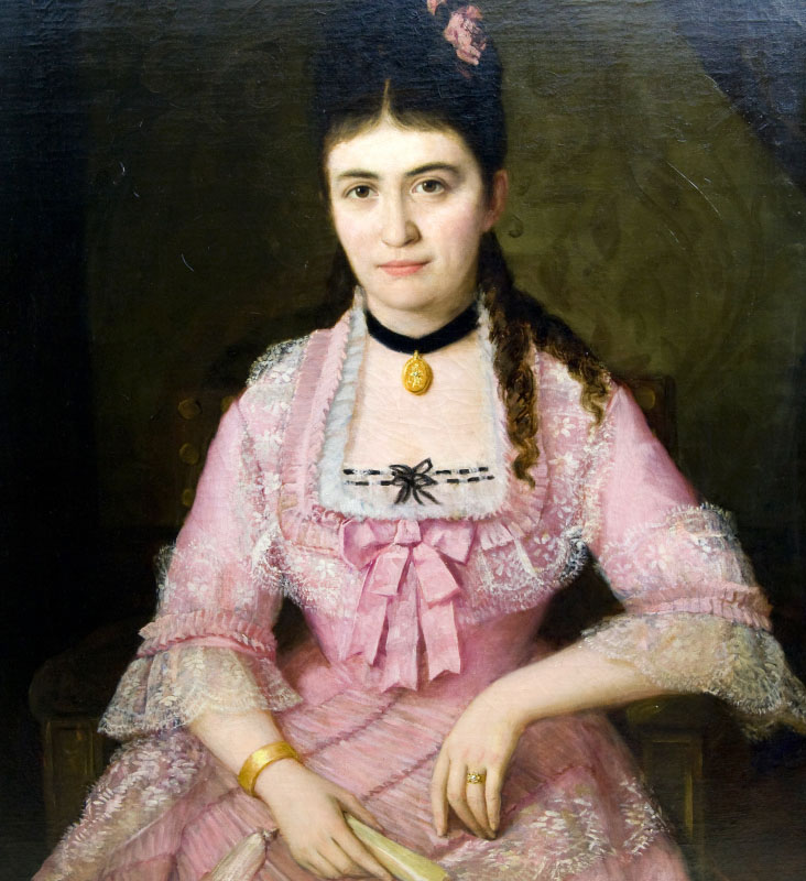 MANUEL GARCÍA “HISPALETO”. Óleo sobre lienzo. ""Retrato de dama" MANUEL GARCÍA “HISPALETO”. Óleo sobre lienzo. ""Retrato de dama"