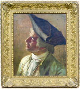 MANUEL JIMENEZ PRIETO. Óleo sobre lienzo pegado a cartón duro.