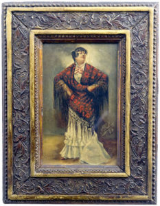 MANUEL MOLINÉ MUNS. Óleo sobre tabla."