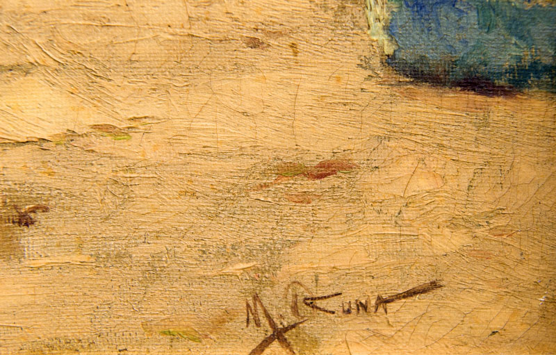 MANUEL OSUNA. Óleo sobre lienzo. ""Jardines" MANUEL OSUNA. Óleo sobre lienzo. ""Jardines"