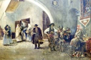 MANUEL RUÍZ MORALES. Acuarela sobre cartoncillo.