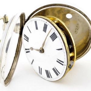 May Frederick & Son (Dublín). (Baillie pág. 215). Reloj de Bolsillo Verge Fusee (Catalino). Londres, 1824.