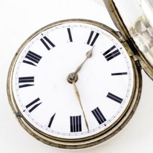 May Frederick & Son (Dublín). (Baillie pág. 215). Reloj de Bolsillo Verge Fusee (Catalino). Londres, 1824.
