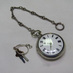 May Frederick & Son (Dublín). (Baillie pág. 215). Reloj de Bolsillo Verge Fusee (Catalino). Londres, 1824.