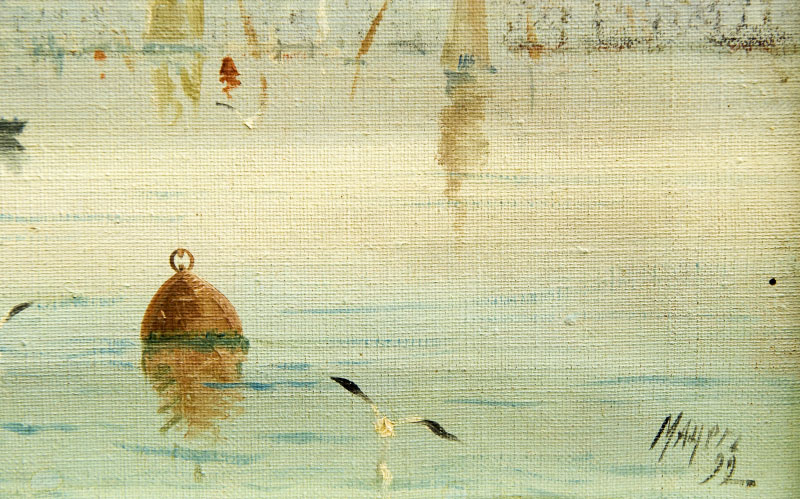 MAYERS, 1892. Óleo sobre lienzo. “Marina” MAYERS, 1892. Óleo sobre lienzo. “Marina”
