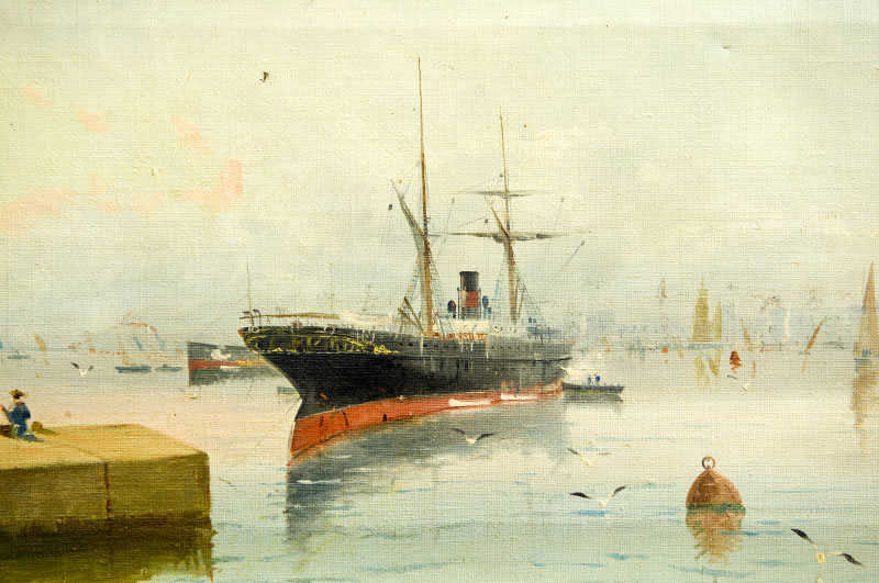 MAYERS, 1892. Óleo sobre lienzo. “Marina” MAYERS, 1892. Óleo sobre lienzo. “Marina”