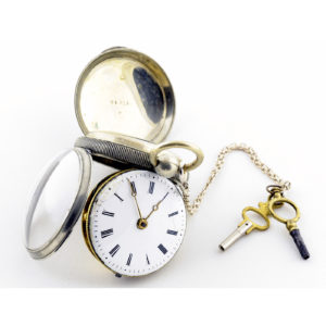 McLay a VilleFranche. Reloj de bolsillo Verge Fusee. Ca. 1850 o anterior.
