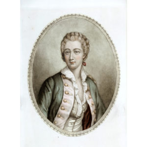 MERCIER (Impresor). Litografía Oval. ""Condesa Dubarry""