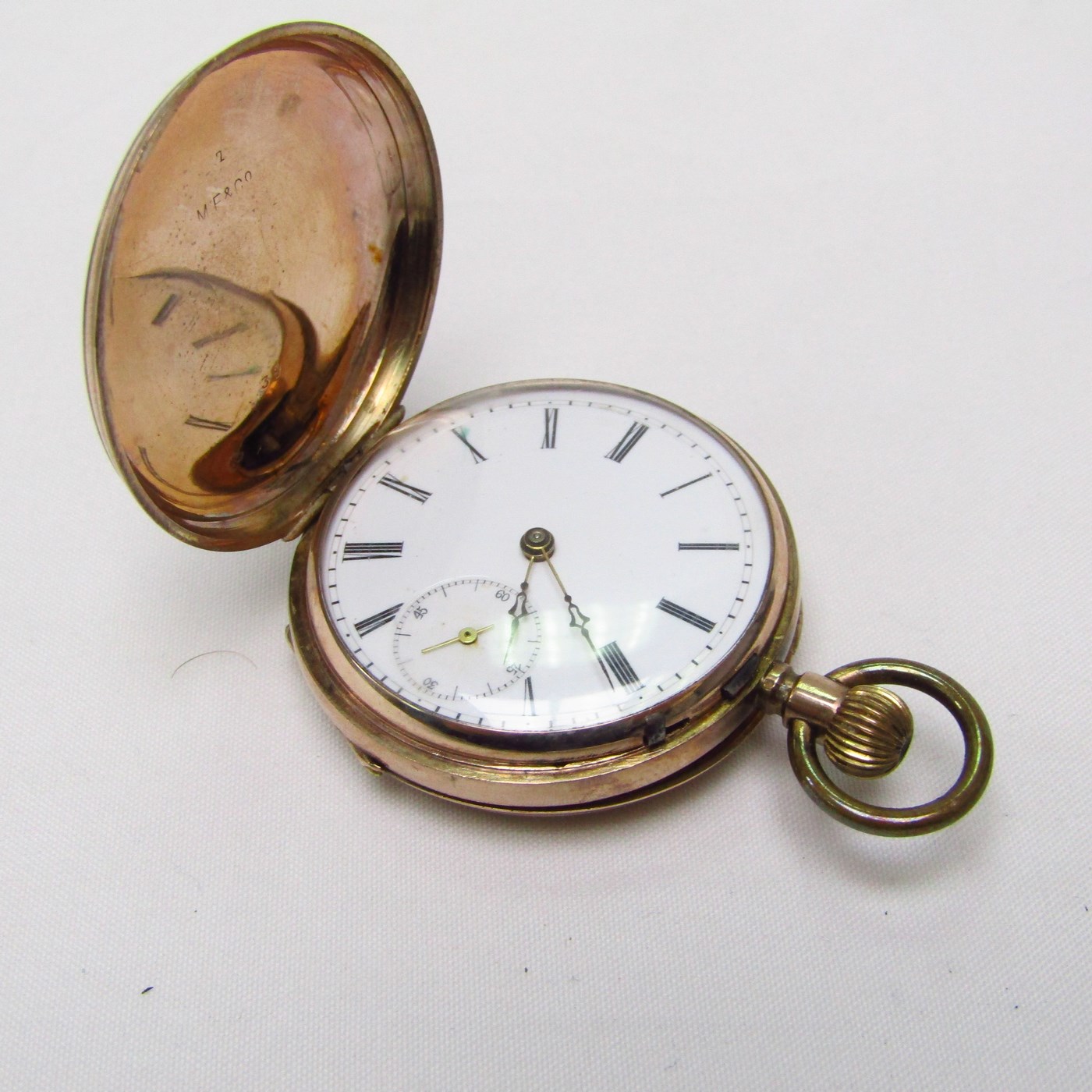 MF&Co. M.F. MATHEY & Co. Reloj de colgar saboneta y remontoir. Suiza, ca. 1900.