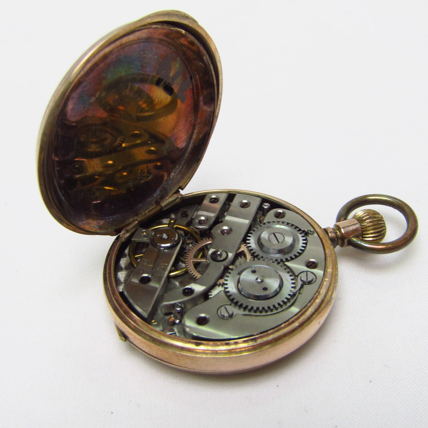 MF&Co. M.F. MATHEY & Co. Reloj de colgar saboneta y remontoir. Suiza, ca. 1900. MF&Co. M.F. MATHEY & Co. Reloj de colgar saboneta y remontoir. Suiza, ca. 1900.
