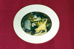MINIATURA PINTADA SOBRE DISCO DE MARFIL