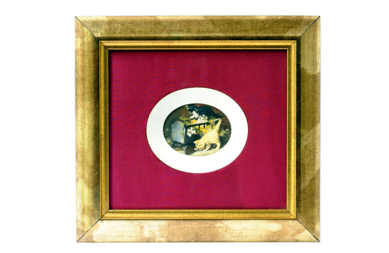 MINIATURA PINTADA SOBRE DISCO DE MARFIL