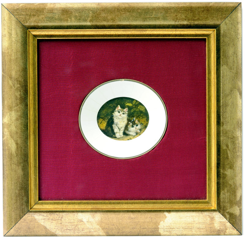 MINIATURA PINTADA SOBRE DISCO DE MARFIL MINIATURA PINTADA SOBRE DISCO DE MARFIL