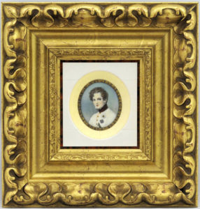 MINIATURA PINTADA SOBRE MARFIL. Napoleón II