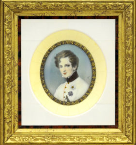 MINIATURA PINTADA SOBRE MARFIL. Napoleón II
