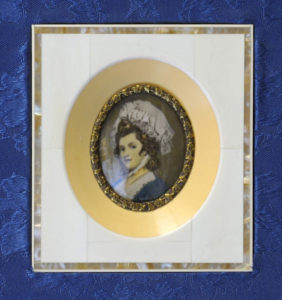 Miniatura pintada sobre marfil. Siglo XIX