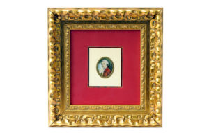 MINIATURA PINTADA SOBRE PLACA DE MARFIL