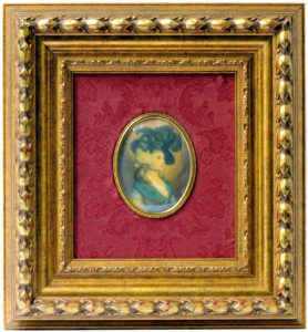 MINIATURA PINTADA SOBRE PLACA DE MARFIL