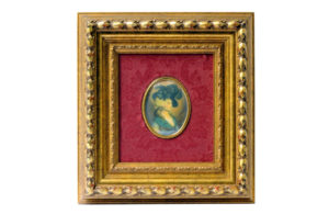 MINIATURA PINTADA SOBRE PLACA DE MARFIL