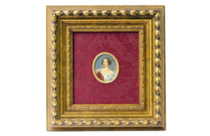 MINIATURA PINTADA SOBRE PLACA DE MARFIL