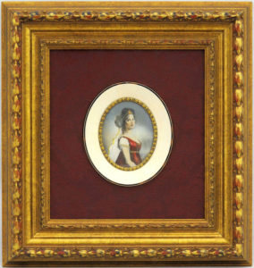 MINIATURA SOBRE PLACA DE MARFIL. Siglo XIX