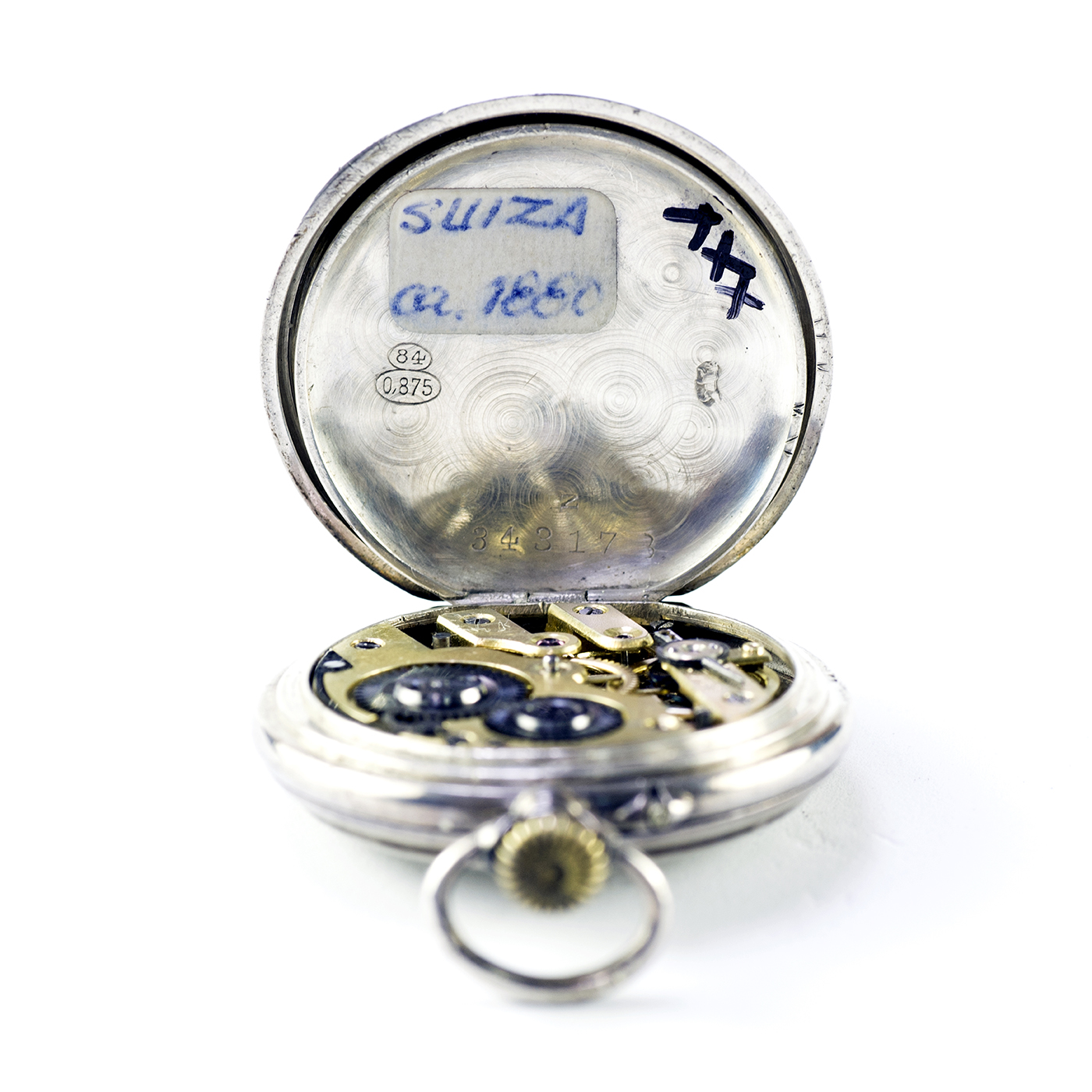 MOLÉ (Suiza). Reloj de colgar, unisex, saboneta. Suiza, ca. 1880. MOLÉ (Suiza). Reloj de colgar, unisex, saboneta. Suiza, ca. 1880.