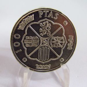 Moneda de 100 peseta de PLATA.Año 1966.SC.